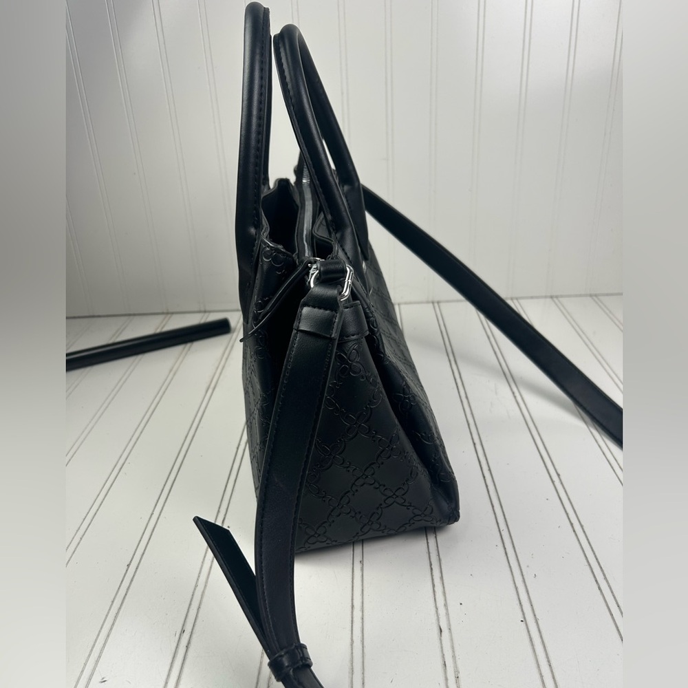 Nine West Black Vintage Y2K Shoulder Bag Faux Leather Lock Detail - Picture 5 of 13